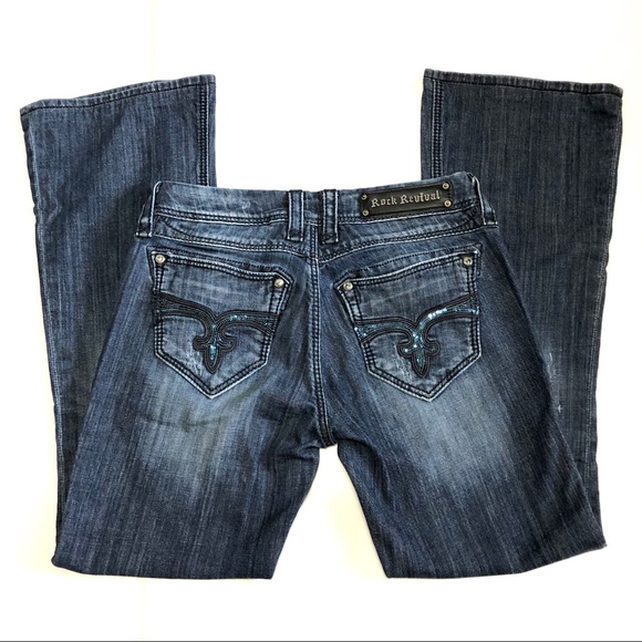 Rock Revival Denim - Rock Revival Charlotte Flare Jeans Size 28